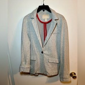 Banana Republic light gray cotton blazer Large